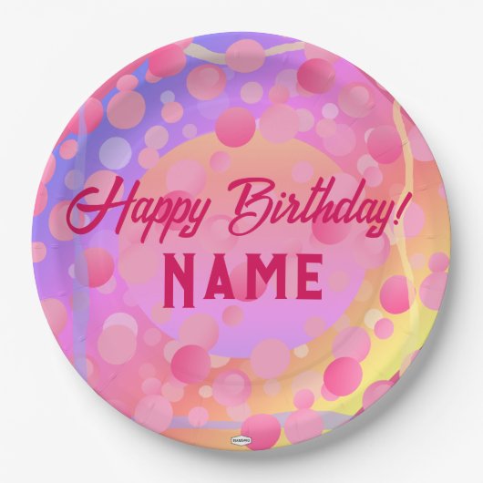 Happy Birthday Paper Tellers HAMbyWG Pappteller (Vorderseite)