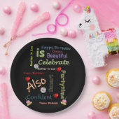 Happy Birthday Paper Tellers Mutter im Recht Pappteller (Party)