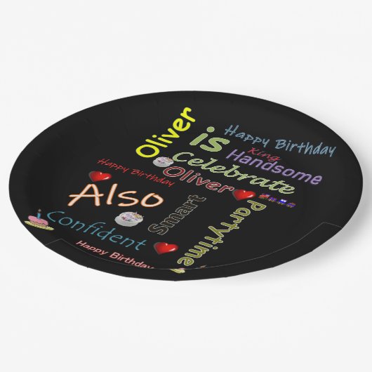 Happy Birthday Paper Tellers Oliver Pappteller (Schrägansicht)