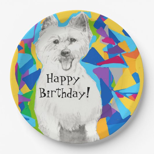 Happy Birthday Paper Tellers Pappteller (Vorderseite)