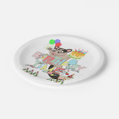 Happy Birthday Paper Tellers Possum Cake Pappteller (Schrägansicht)
