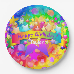 Happy Birthday Paper Tellers Psychedelic HAMbyWG Pappteller