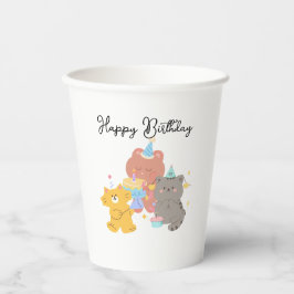 Happy Birthday Papiertasse Pappbecher