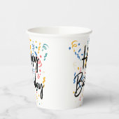 Happy Birthday Pappbecher (Links)