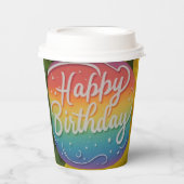 Happy Birthday Pappbecher (Vorderseite)