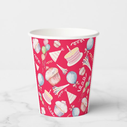 Happy Birthday Pappbecher (Rückseite)