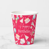 Happy Birthday Pappbecher (Vorderseite)