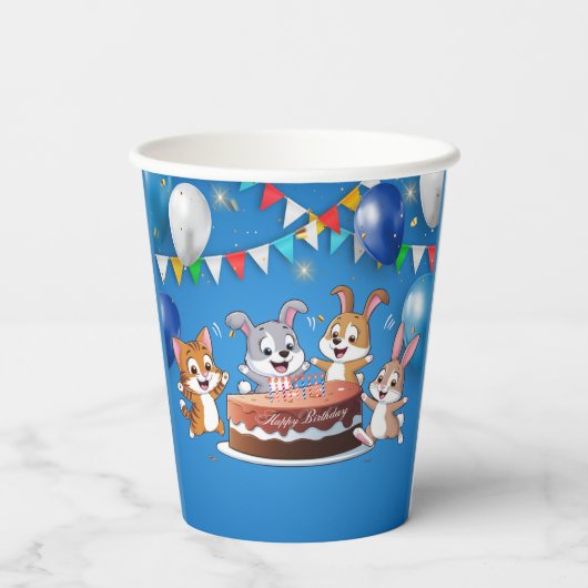 Happy Birthday Pappbecher (Rückseite)