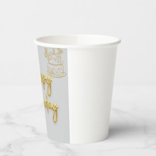 Happy Birthday Pappbecher (Links)