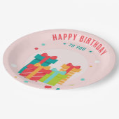 Happy Birthday Pappteller (Schrägansicht)