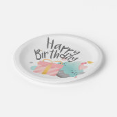 Happy Birthday Pappteller (Schrägansicht)