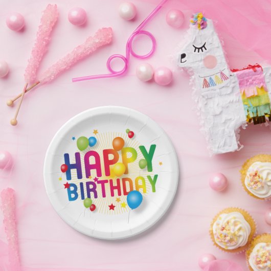 Happy Birthday Pappteller (Party)