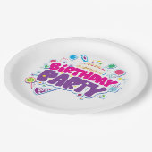 Happy Birthday Pappteller (Schrägansicht)