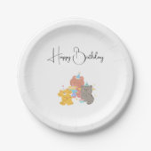 Happy Birthday  Pappteller (Vorderseite)