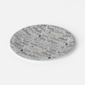 Happy Birthday Pappteller (Schrägansicht)