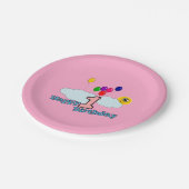 Happy Birthday Pappteller (Schrägansicht)