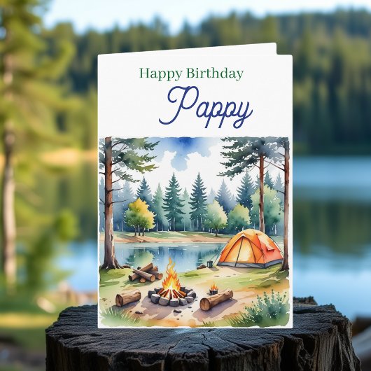 Happy Birthday Pappy | Campsite Poem Karte