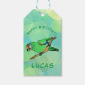 Happy Birthday Paprot Geschenkanhänger (Vorderseite)