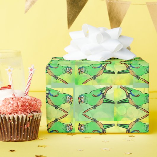 Happy Birthday Paprot Geschenkpapier (Geburtstagsparty)