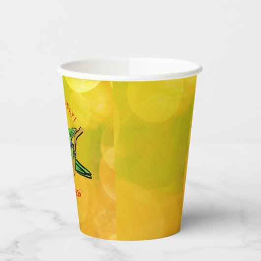 Happy Birthday Paprot Pappbecher (Links)