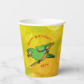 Happy Birthday Paprot Pappbecher (Vorderseite)