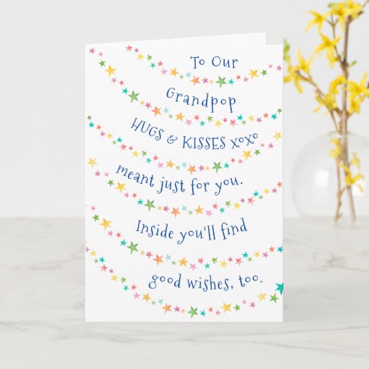 Happy Birthday Parents Grandeleltern Fun Stars Car Karte (Gelbe Blume)