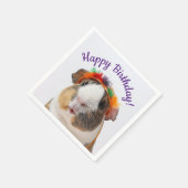 Happy Birthday - Party Animal Guinea Pig #2 Serviette (Ecke)