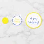 Happy Birthday - Party Animal Guinea Pig Konfetti (Rückseiten)