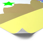 Happy Birthday Party Balloons Dinosaurs Poster (Ecke)