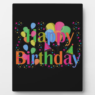 Happy Birthday Party Balloons Fotoplatte
