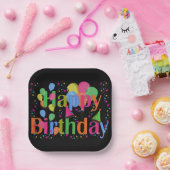 Happy Birthday Party Balloons Pappteller (Party)