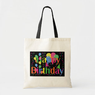 Happy Birthday Party Balloons Tragetasche