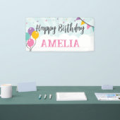 Happy Birthday Party Banner Signieren mit Balloons (Messe)