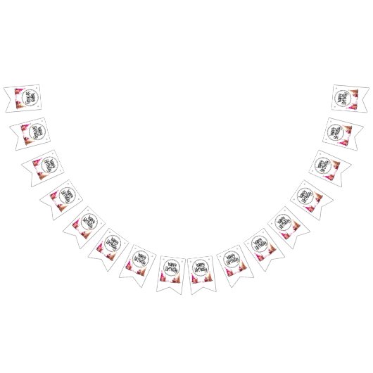 Happy Birthday Party Bunting Banner (Alle)