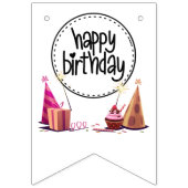 Happy Birthday Party Bunting Banner (Dritte Fahne)