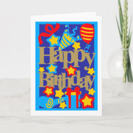 Happy Birthday Party Card Karte