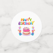 Happy Birthday Party Confetti Table Confetti Konfetti (Klein Vorderseite)