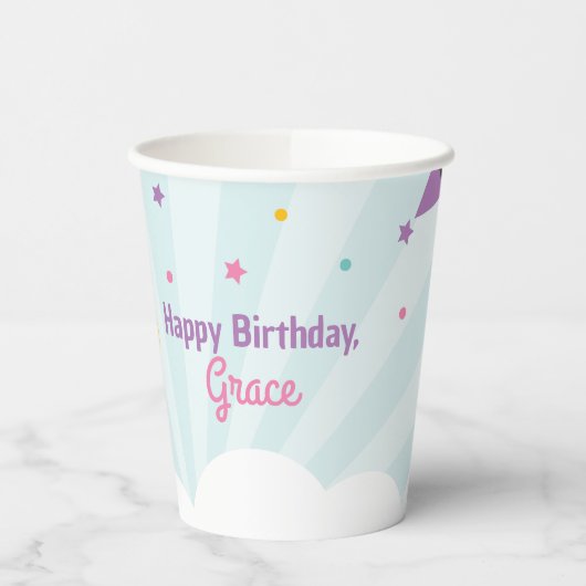 Happy Birthday Party Cup mit Balloons Pappbecher (Links)