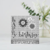 Happy Birthday Party Einladungen (Stehend Vorderseite)