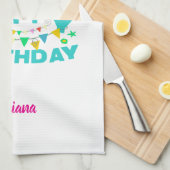 Happy birthday party geschirrtuch (Viertel Falte)