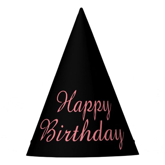 Happy Birthday Party Hat Partyhütchen (Vorderseite)