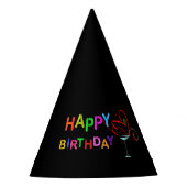 Happy Birthday Party Hat Partyhütchen (Vorderseite)