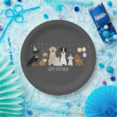 Happy Birthday Party Hunde Pappteller (Party)