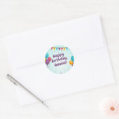 Happy Birthday Party Light Blue Balloons Sticker (Umschlag)