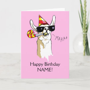 Happy Birthday Party Llama Card Sonnenschein Karte
