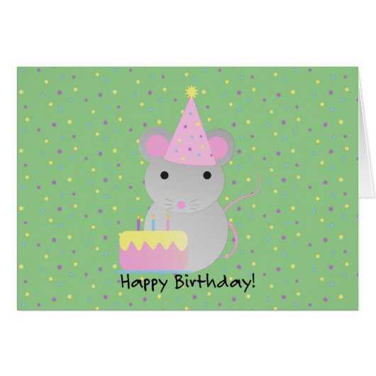 Happy Birthday Party Mouse (Vorderseite (Horizontal))