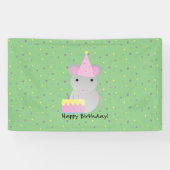 Happy Birthday Party Mouse Banner (Horizontal)