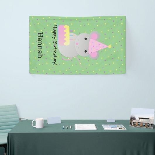 Happy Birthday Party Mouse Banner (Messeveranstaltung)