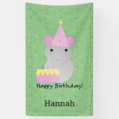 Happy Birthday Party Mouse Banner (Vertikal)