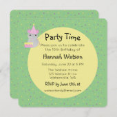 Happy Birthday Party Mouse Einladung (Vorne/Hinten)